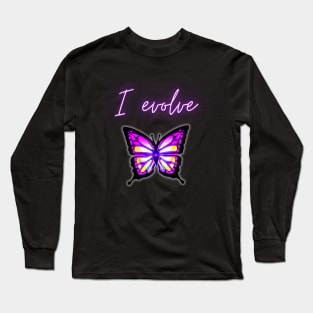 I Evolve Butterfly Self-Love Long Sleeve T-Shirt